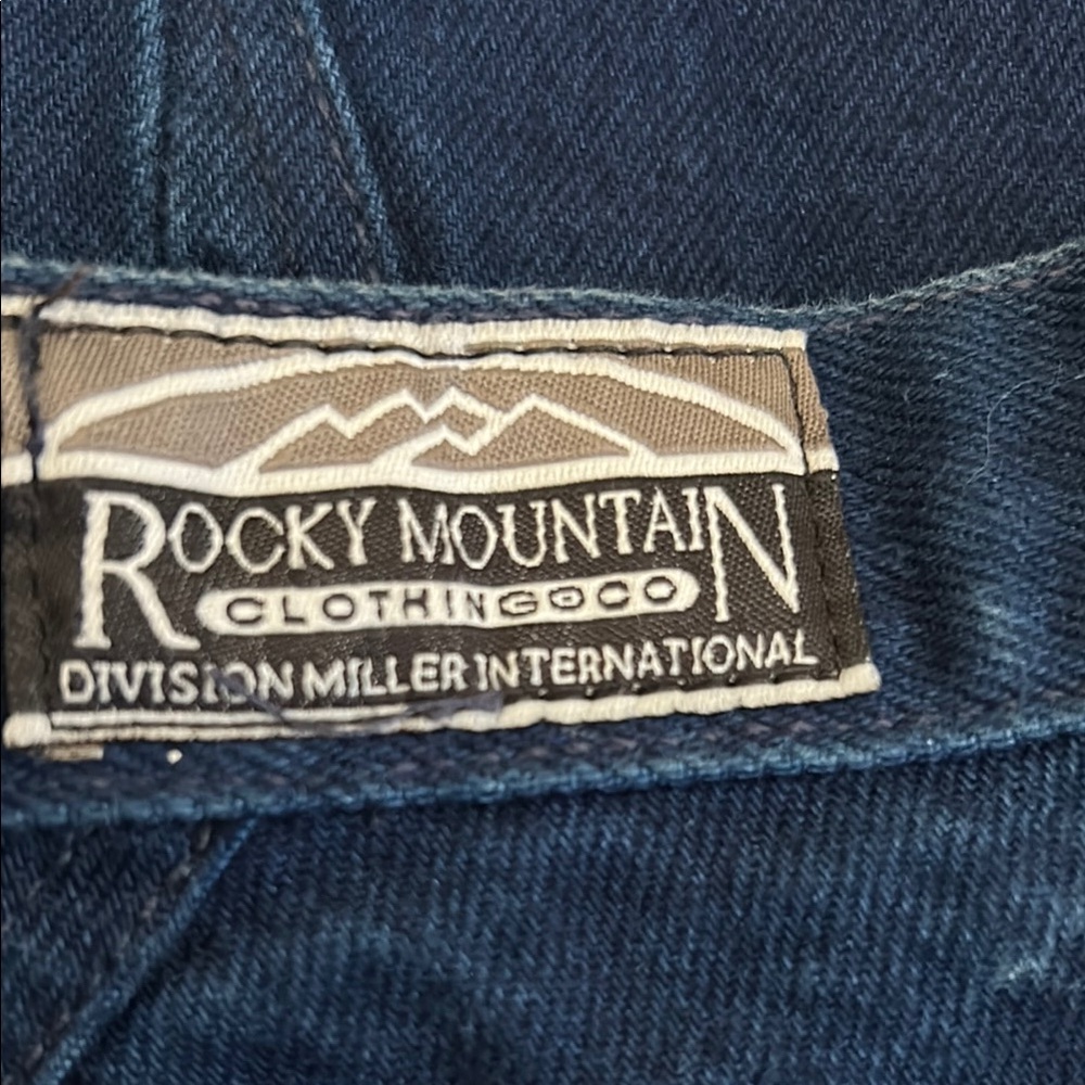 Vintage Rockie Mountain Deep Blue Denim Jeans - Picture 4 of 5